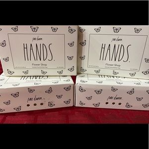 RAE DUNN HANDS 4pk Flower Shop All Natural Soap